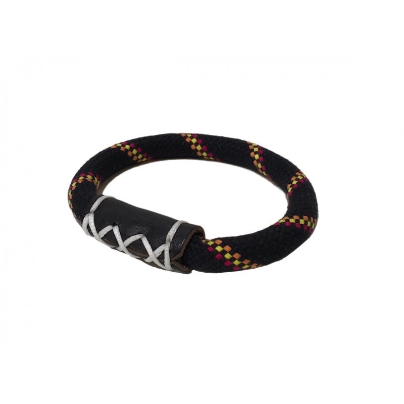 bracelet en cordage noir