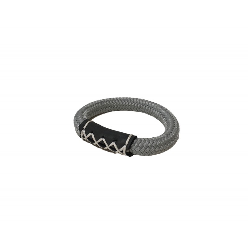 bracelet en cordage gris
