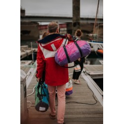 Sac polochon Régate S Tricolore Orange - Vent de Voyage - Voile de spi