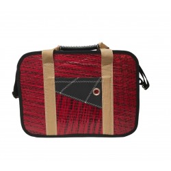 Monaco Red Satchel Bag...
