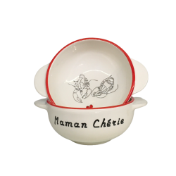 Bol breton Homards Coeur Maman Chérie