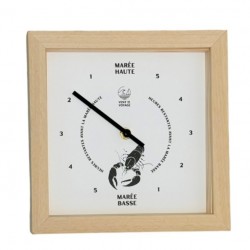 Horloge Marine Homard Blanc et Beige