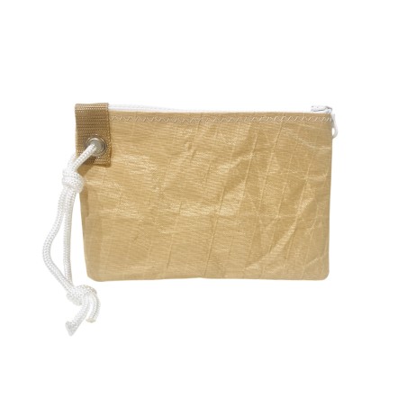 Pochette plate en voile kevlar ayant naviguée, zippée