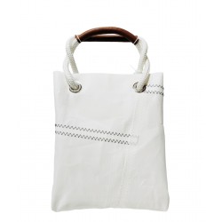 Sac à main voile blanche, n°35 bleu marine, derrière