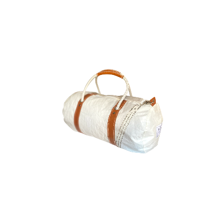 Sailcloth and italian leather regate S bag profile