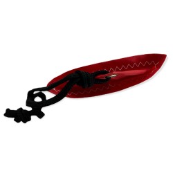 porte-clés en forme de bateau fait en voile, rouge