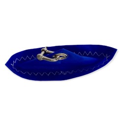 porte-clés en forme de bateau, en voile, bleu